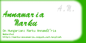 annamaria marku business card